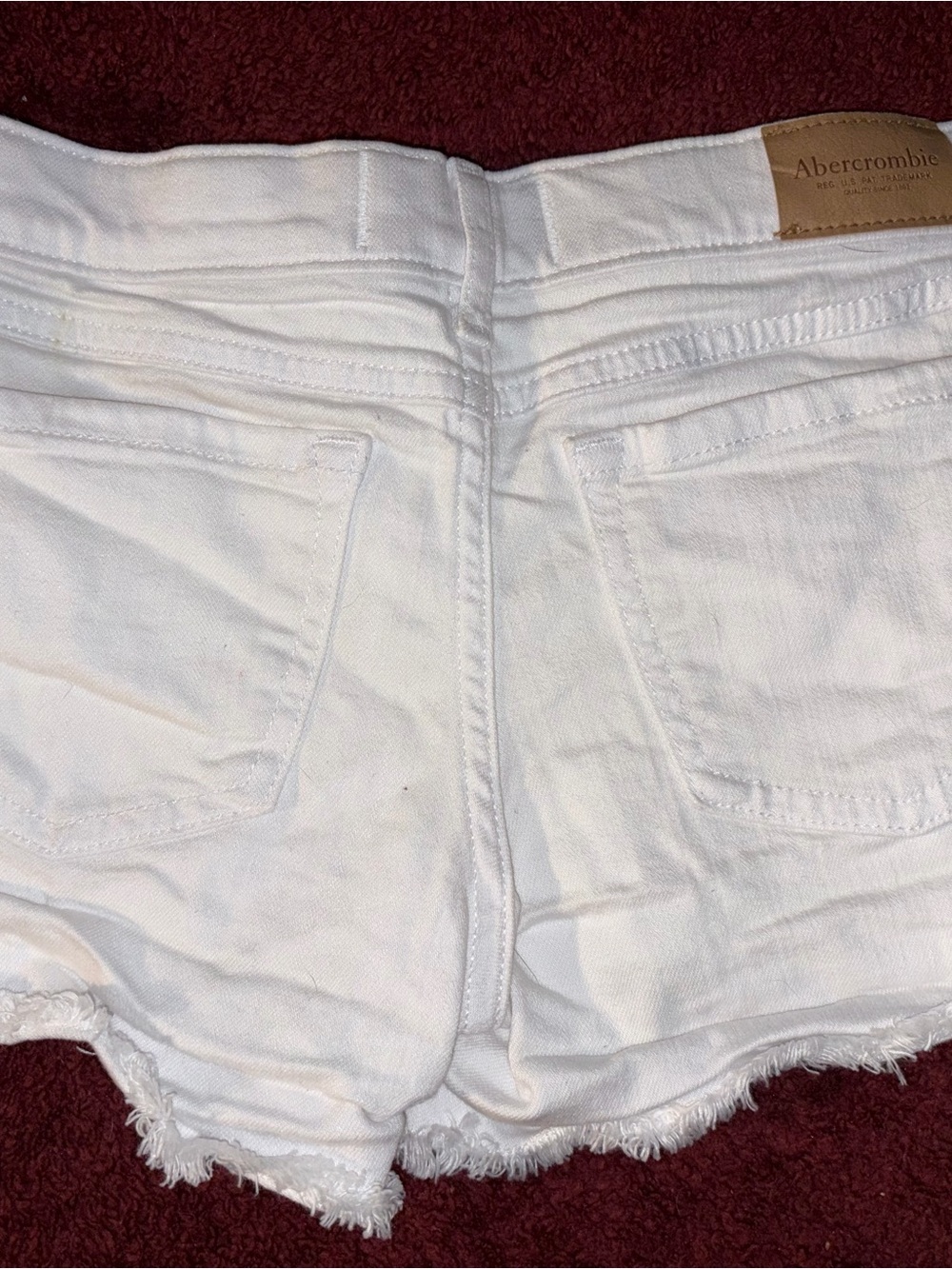 Abercrombie Kids White Denim Frayed shorts. Girls 11/12